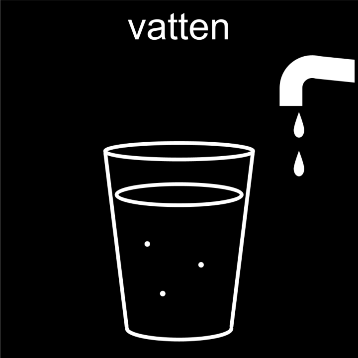 Pictogram för: vatten.