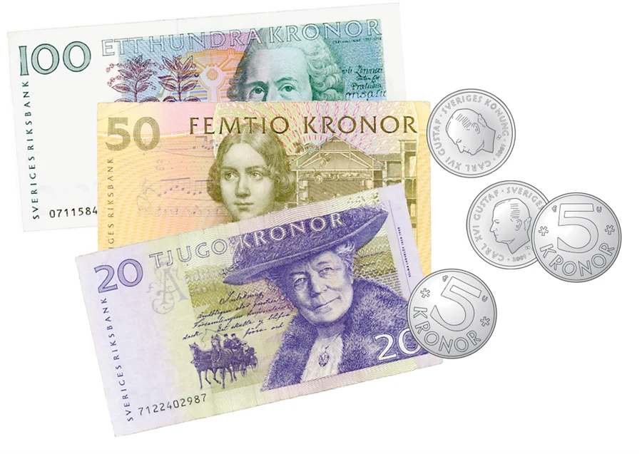 Pengar i sedlar och mynt