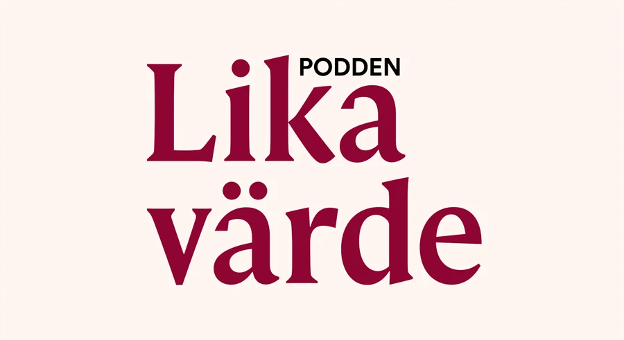 Text: Podden Lika värde