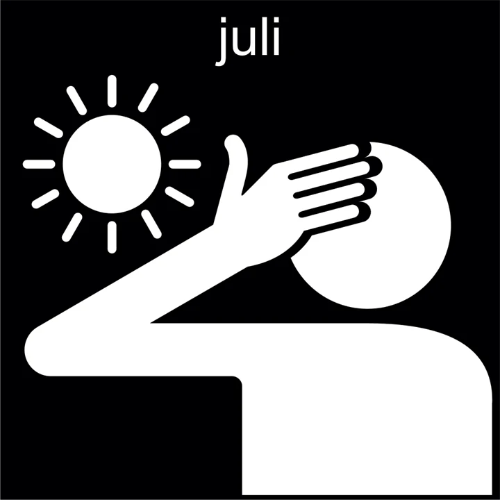 Pictogrambild: Juli månad