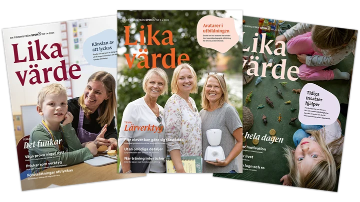 Tidningsomslag med rubriken Lika värde